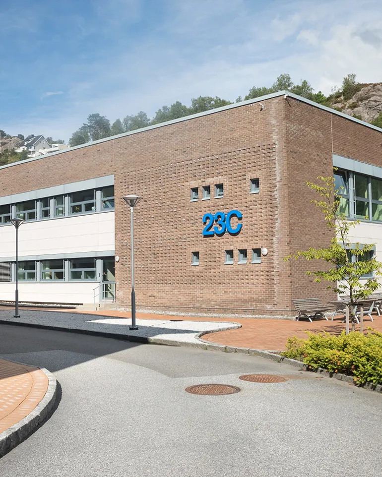 Den allmennpsykiatriske poliklinikken ved Betanien DPS holder til i Vestlundveien 23C. Foto: Nils Olav Mevatne.